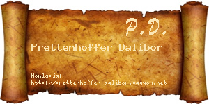 Prettenhoffer Dalibor névjegykártya